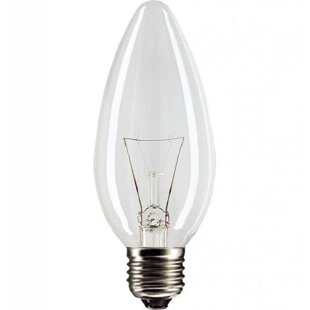 Philips E27 60W 230V B35 CL 1CT/10X10F Pila, фото  | SNABZHENIE.com.ua