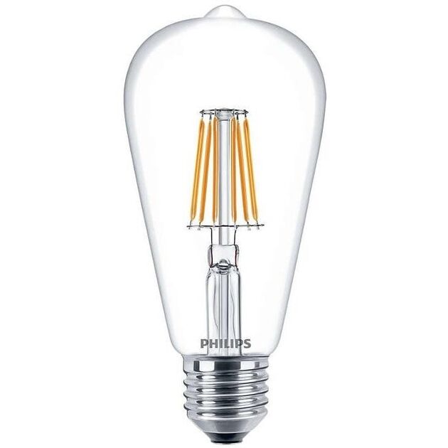 Philips LED Fila ND E27 4.3-50W WW 230V ST64 1CT APR, фото  | SNABZHENIE.com.ua