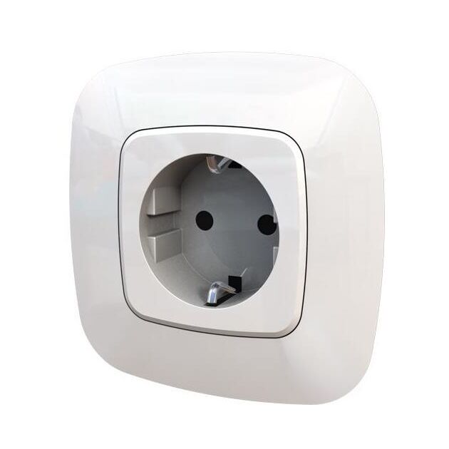 Legrand Valena ALLURE розетка силова Schuko 16А 250В[автоматичні клеми, білий], фото , изображение 2 | SNABZHENIE.com.ua