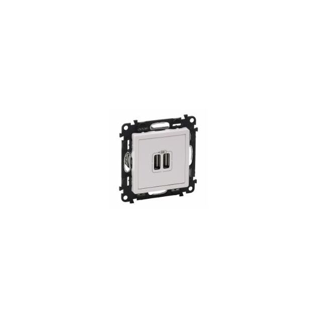 Legrand USB для зарядки двойная Белый, Valena LIFE, фото  | SNABZHENIE.com.ua