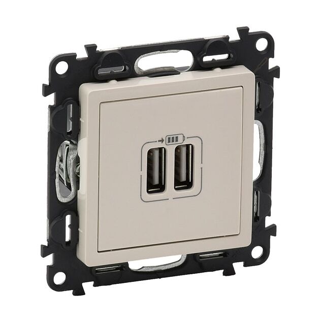 Legrand USB для зарядки двойная Слоновая кость, Valena LIFE, фото  | SNABZHENIE.com.ua