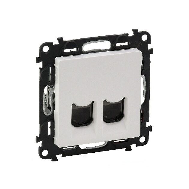 Legrand Valena LIFE 2xRJ45, UTP, CAT6, белая, фото  | SNABZHENIE.com.ua