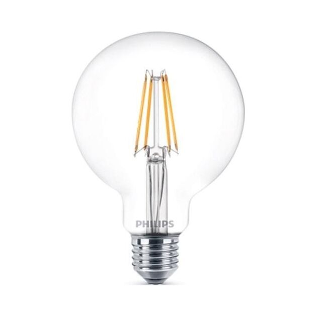 Philips LED Fila Dim E27 7-70W 2700K 230V G93 CL, фото  | SNABZHENIE.com.ua