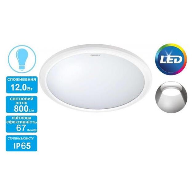 Philips 31817 LED 12W 6500K IP65 White, фото , зображення 3 | SNABZHENIE.com.ua Philips 31817 LED 12W 6500K IP65 White, фото , зображення 3 | SNABZHENIE.com.ua