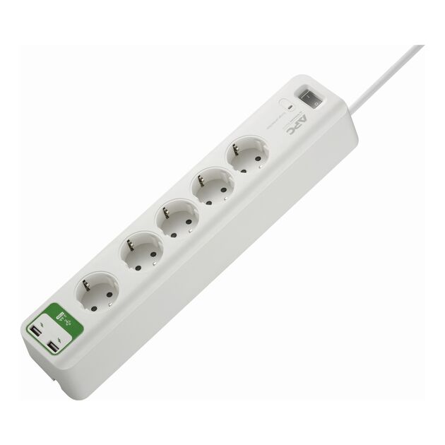 APC Фільтр мережевий Essential SurgeArrest 5 outlets + 2 USB (5V, 2.4A), фото  | SNABZHENIE.com.ua