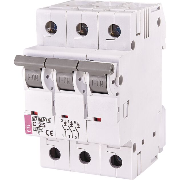 ETI ETIMAT 6 3p C[25А (6 kA)], фото  | SNABZHENIE.com.ua