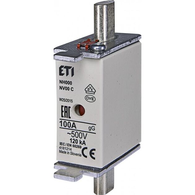ETI NH-00C/gG 100A 500V KOMBI, фото  | SNABZHENIE.com.ua