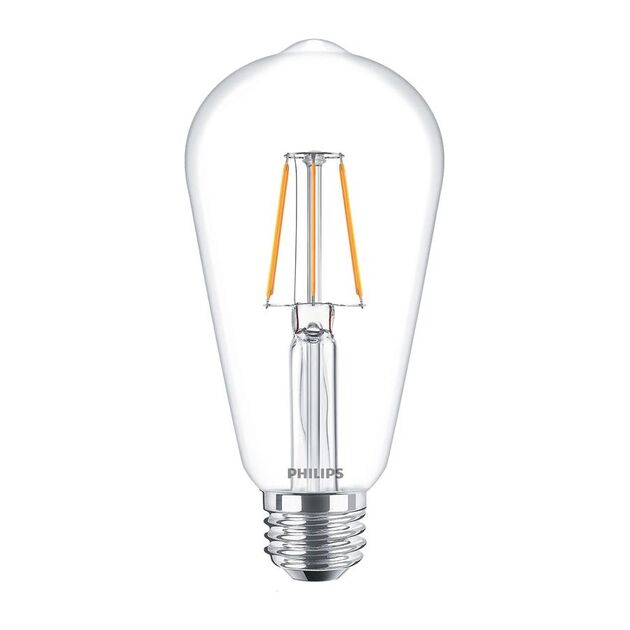 Philips LED Fila ND E27 4-50W 2700K 230V ST64 CL, фото  | SNABZHENIE.com.ua