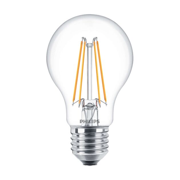 Philips LED Fila ND E27 6-70W 2700K 230V A60 CL, фото  | SNABZHENIE.com.ua