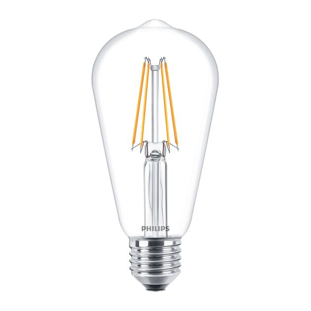 Philips LED Fila ND E27 6-70W 2700K 230V ST64 CL, фото  | SNABZHENIE.com.ua