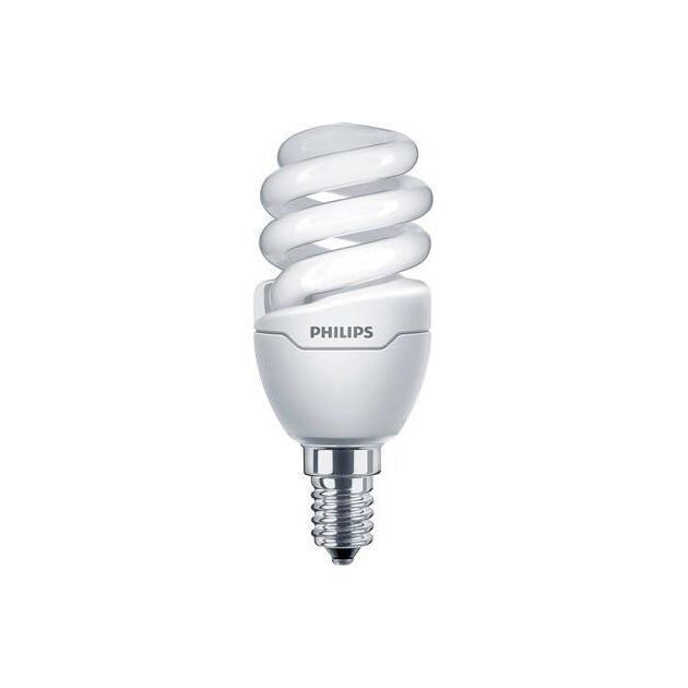 Philips E14 8W 220-240V WW 1PF/6 Tornado T2 mini, фото  | SNABZHENIE.com.ua