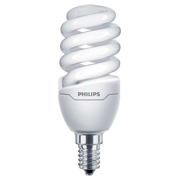 Philips E14 12W 220-240V WW 1PF/6 Tornado T2 mini, фото  | SNABZHENIE.com.ua