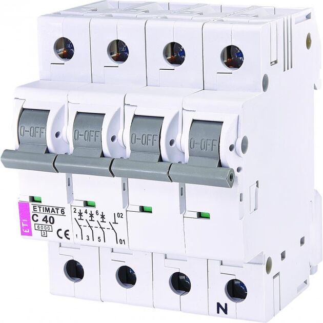 ETI ETIMAT 6 3p+N C 40А (6 kA), фото  | SNABZHENIE.com.ua