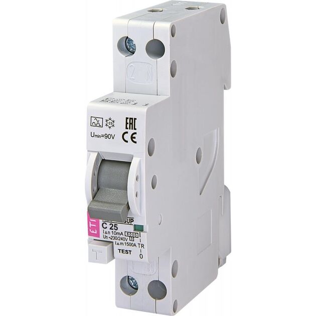 ETI KZS 1M SUP C 25/0,01 тип A (6kA) (верхнее подключение), фото  | SNABZHENIE.com.ua