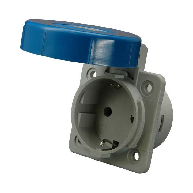 ETI Розетка встраиваемая EEH-16S IP67 (16A, 250V, Schuko), фото  | SNABZHENIE.com.ua