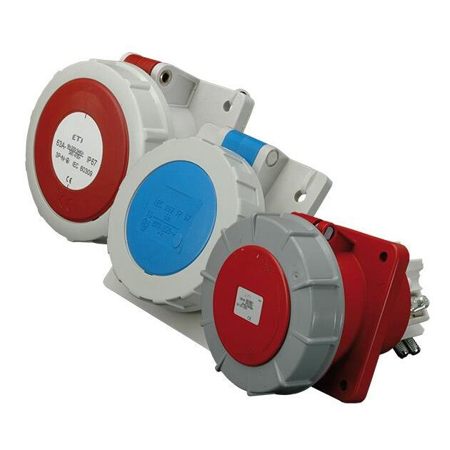 ETI Розетка встраиваемая EEH-1632 IP67 (16A, 230V, 2P+PE), фото  | SNABZHENIE.com.ua
