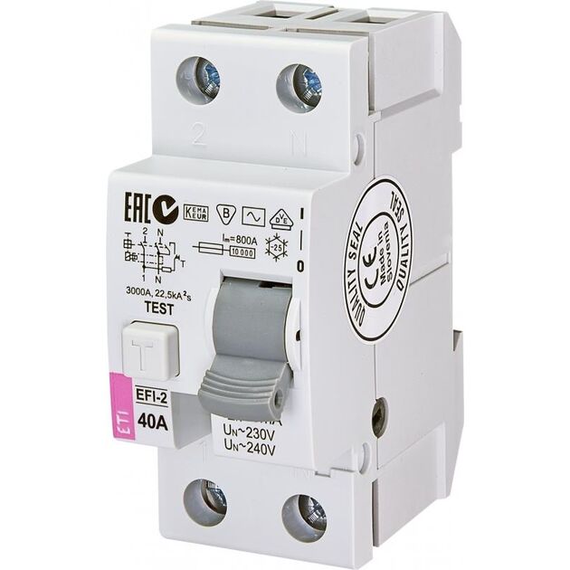 ETI EFI-2 40/0,03 тип AC (10kA), фото  | SNABZHENIE.com.ua
