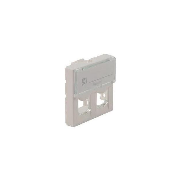 Legrand Лицевая панель для коннектора 2хRJ45 Keystone, фото  | SNABZHENIE.com.ua