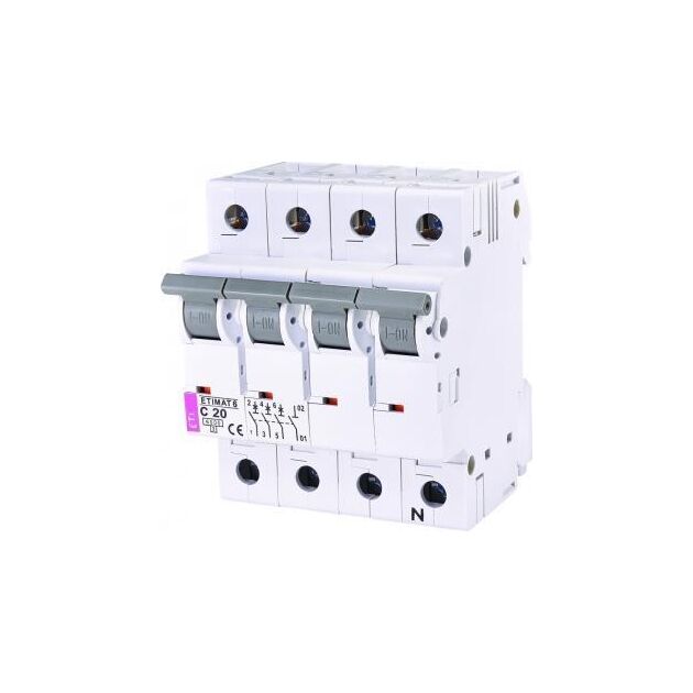 ETI ETIMAT 6 3p+N C 20А (6 kA), фото  | SNABZHENIE.com.ua
