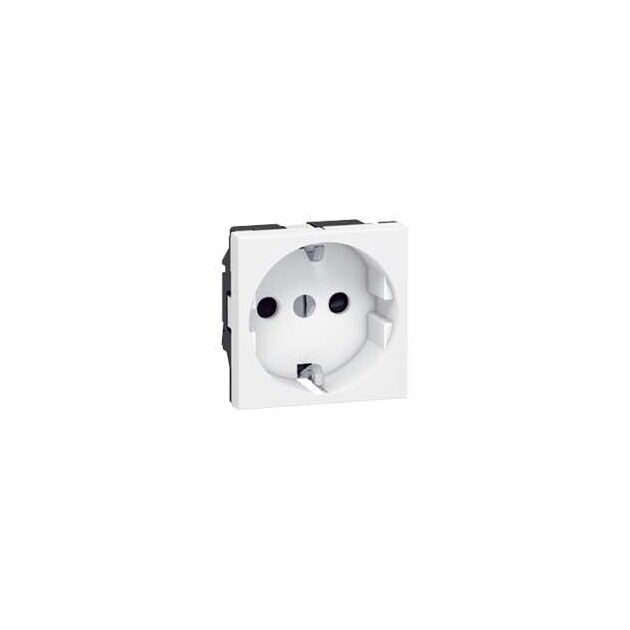 Legrand Schuko 16А 250В зі шторками, гвинтові клеми 2модулі, білий, фото  | SNABZHENIE.com.ua