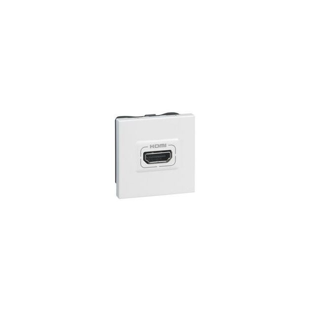 Legrand Розетка HDMI типу A, аудіо-відео, 2 модуля, біла, фото  | SNABZHENIE.com.ua