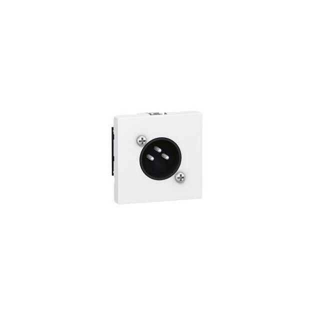 Legrand Розетка аудіо XLR, 3-pin, "тато", 2 модулі, біла, фото  | SNABZHENIE.com.ua