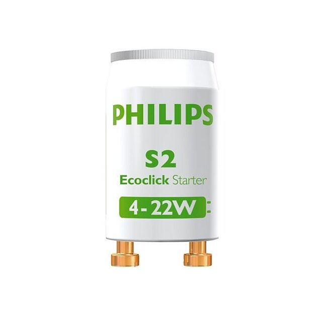 Philips Стартер для TL Philips S2 4-22W SER 220-240V WH 2BC/10 (2шт.), фото , изображение 2 | SNABZHENIE.com.ua Philips Стартер для TL Philips S2 4-22W SER 220-240V WH 2BC/10 (2шт.), фото , изображение 2 | SNABZHENIE.com.ua