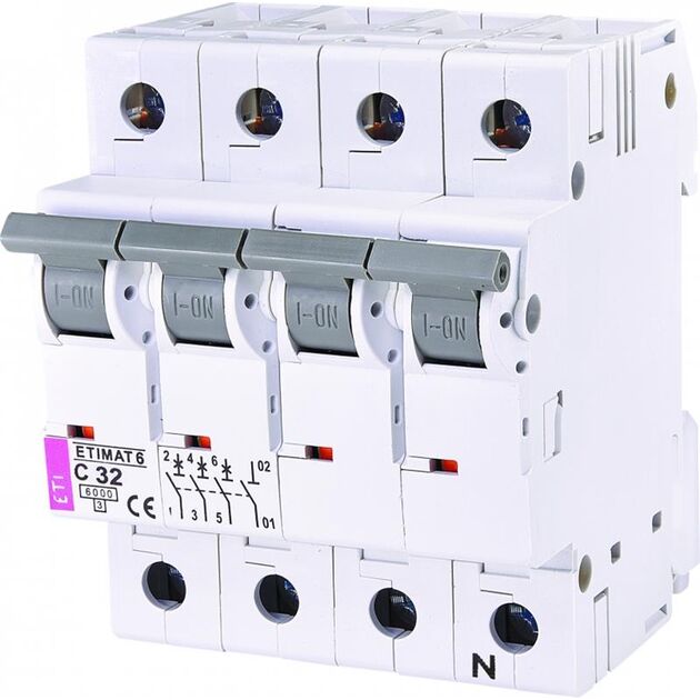 ETI ETIMAT 6 3p+N C 32А (6 kA), фото  | SNABZHENIE.com.ua