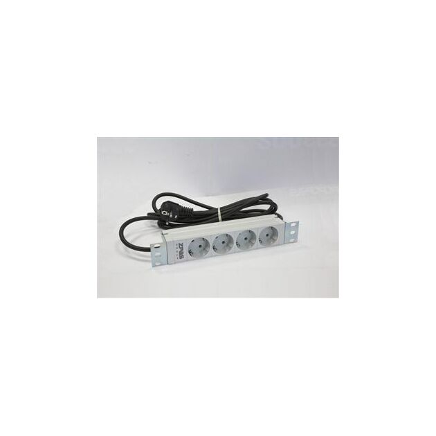 ZPAS Блок розеток 10" 1U,10A,230V 4d schuko, фото  | SNABZHENIE.com.ua