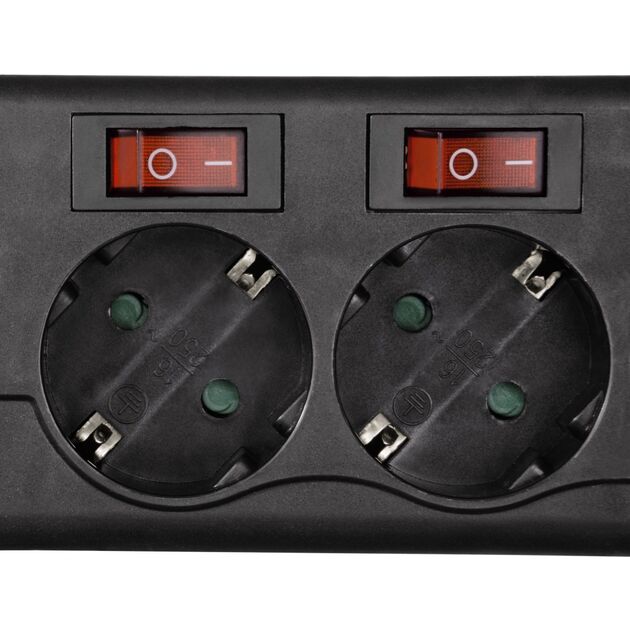 HAMA Мережевий фільтр з окремими вимикачами кожної розетки[00121946], фото , изображение 4 | SNABZHENIE.com.ua