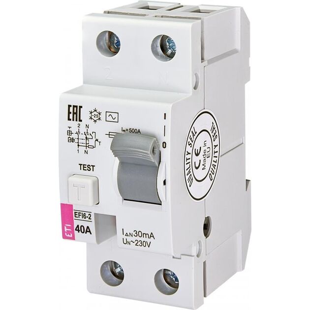 ETI EFI6-2 40/0,03 тип AC (6kA), фото  | SNABZHENIE.com.ua