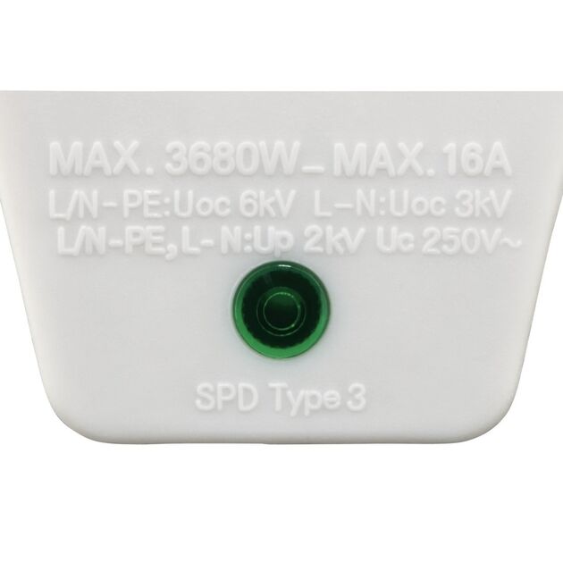 HAMA Мережевий адаптер з функцією захисту від стрибків напруги[00108877], фото , зображення 3 | SNABZHENIE.com.ua