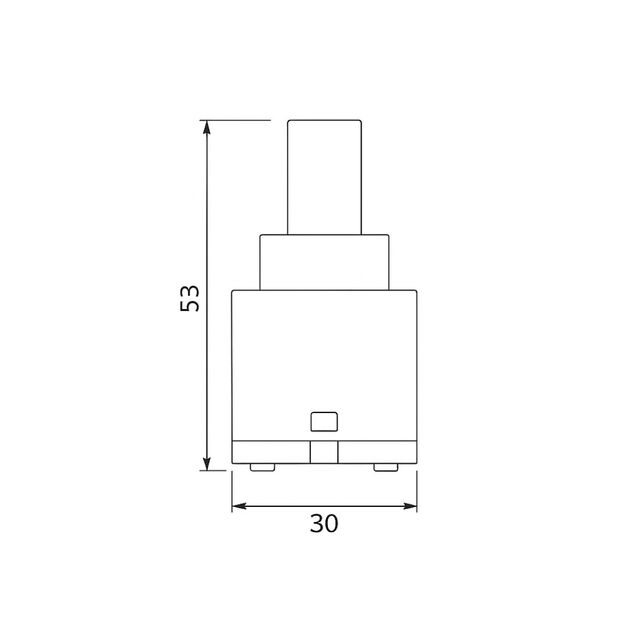 Картридж для смесителя Qtap Spojeni 30 мм QTSPO3048154, фото , изображение 2 | SNABZHENIE.com.ua