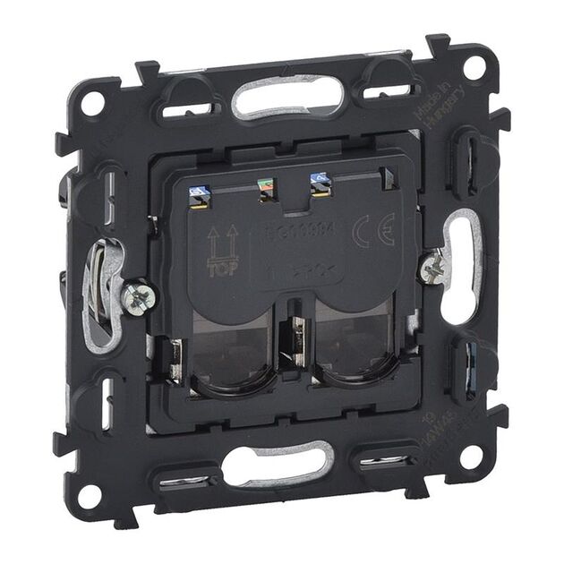 Legrand Valena IN'MATIC розетка інформаційна 2ХRJ45 кат. 6 STP, фото  | SNABZHENIE.com.ua