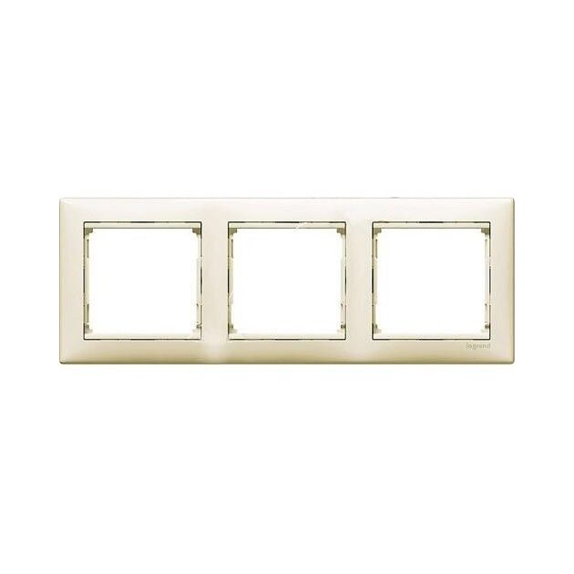 Legrand Рамка Valena Classic[3 поста, слонова кістка], фото , зображення 2 | SNABZHENIE.com.ua