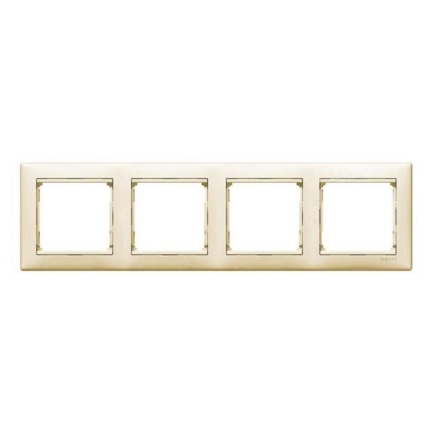 Legrand Рамка Valena Classic[4 поста, слонова кістка], фото , зображення 2 | SNABZHENIE.com.ua