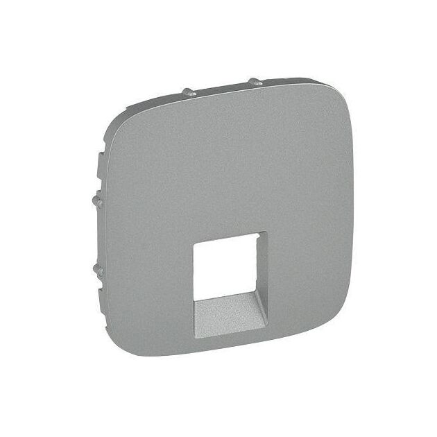 Legrand Лицевая панель розетки RJ11/RJ45 (Valena Allure)[алюміній], фото , изображение 2 | SNABZHENIE.com.ua