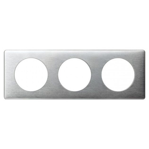 Legrand Рамка Celiane[3 пости алюміній], фото , зображення 2 | SNABZHENIE.com.ua