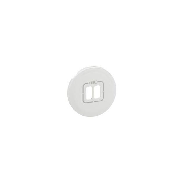 Legrand Celiane лицьова панель зарядний пристрій 2 х USB 1500 мА, Кат. № 0 674 62[білий], фото  | SNABZHENIE.com.ua