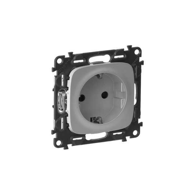 Legrand Valena ALLURE 753920 Розетка 2К+З штор. АЛМ, фото , зображення 2 | SNABZHENIE.com.ua Legrand Valena ALLURE 753920 Розетка 2К+З штор. АЛМ, фото , зображення 2 | SNABZHENIE.com.ua