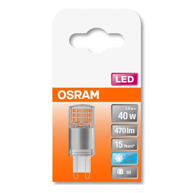 Osram Лампа LED G9 3.8Вт 470Лм 4000K PIN40, фото , зображення 7 | SNABZHENIE.com.ua Osram Лампа LED G9 3.8Вт 470Лм 4000K PIN40, фото , зображення 7 | SNABZHENIE.com.ua