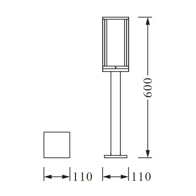 Osram Світильник парковий ENDURA CLASSIC FRAME 60CM E27 DG, фото , изображение 5 | SNABZHENIE.com.ua Osram Світильник парковий ENDURA CLASSIC FRAME 60CM E27 DG, фото , изображение 5 | SNABZHENIE.com.ua