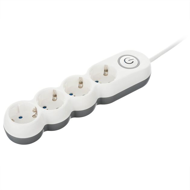 2E Мережевий подовжувач Plus 4XSchuko з вимикачем 3G1.0*3M, white, фото , изображение 6 | SNABZHENIE.com.ua 2E Мережевий подовжувач Plus 4XSchuko з вимикачем 3G1.0*3M, white, фото , изображение 6 | SNABZHENIE.com.ua