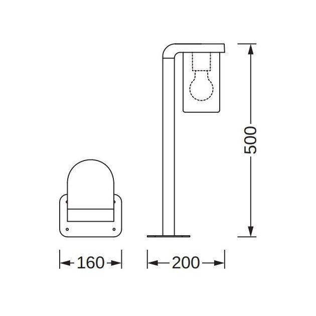 Osram Світильник парковий ENDURA CLASSIC CASCADE 50CM E27 CLR DG, фото , изображение 4 | SNABZHENIE.com.ua Osram Світильник парковий ENDURA CLASSIC CASCADE 50CM E27 CLR DG, фото , изображение 4 | SNABZHENIE.com.ua