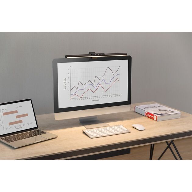 Digitus Світильник LED Monitor Light, 5W, 250lm, чорний, фото , изображение 4 | SNABZHENIE.com.ua Digitus Світильник LED Monitor Light, 5W, 250lm, чорний, фото , изображение 4 | SNABZHENIE.com.ua