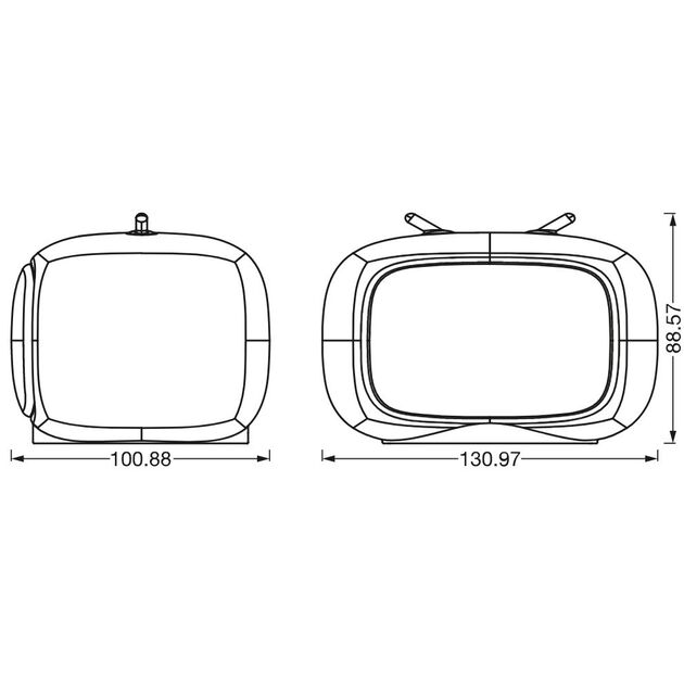 LEDVANCE Cвітильник нічник з акумулятором NIGHTLUX TOUCH Retro TV 2.5Вт 3000К 20Лм 1200мА•год RGBW USB-A > microUSB білий, фото , изображение 4 | SNABZHENIE.com.ua LEDVANCE Cвітильник нічник з акумулятором NIGHTLUX TOUCH Retro TV 2.5Вт 3000К 20Лм 1200мА•год RGBW USB-A > microUSB білий, фото , изображение 4 | SNABZHENIE.com.ua