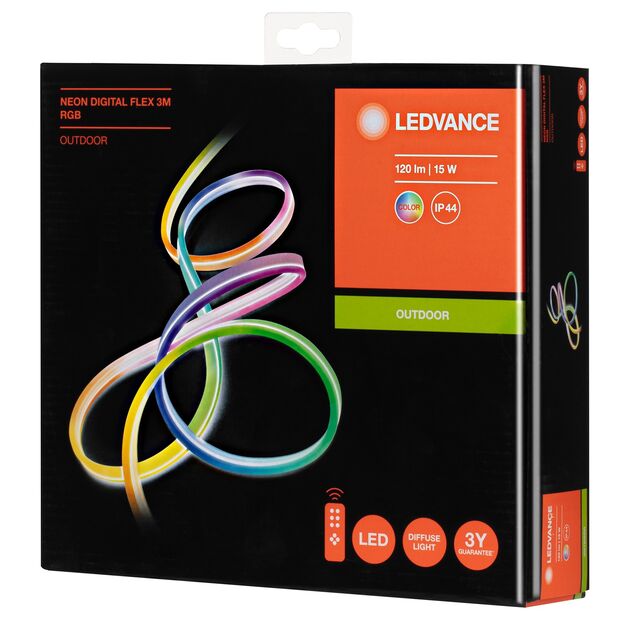 Osram NEON DIGITAL FLEX LEDVANCE 3M 1 Силікон 30000 15,00 120 A++/A+/A 160 IP44 15000, фото  | SNABZHENIE.com.ua
