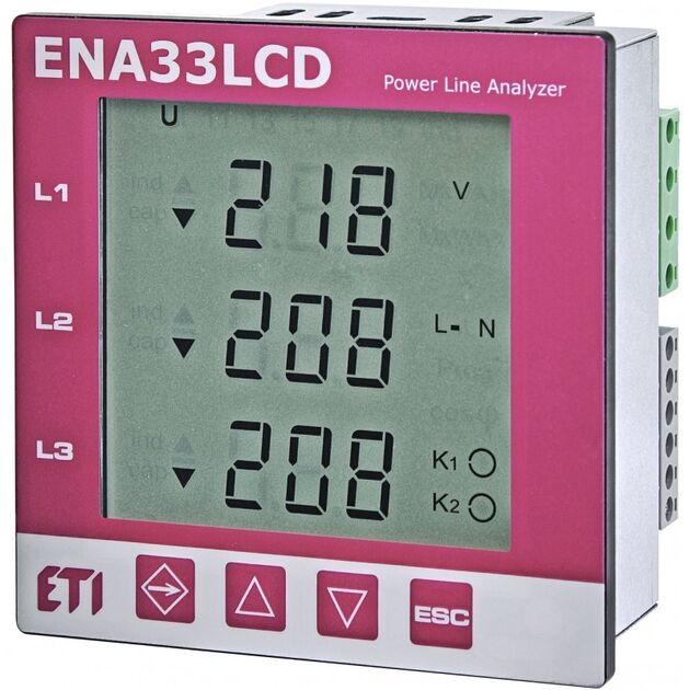 ETI Трифазний аналізатор мережі 4656910  ENA33LCD, фото  | SNABZHENIE.com.ua