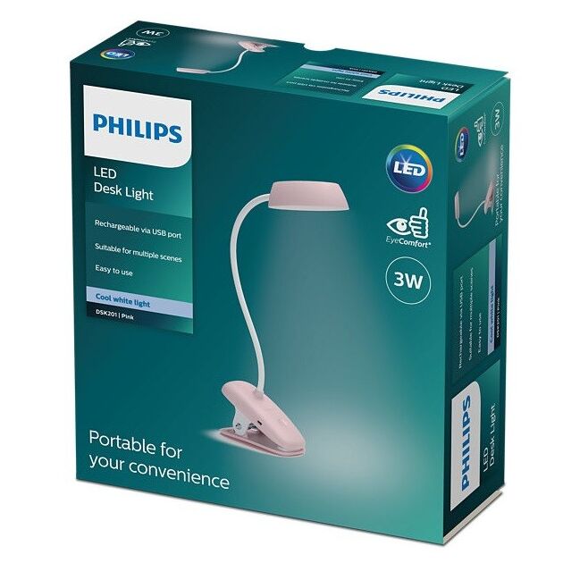 Philips Лампа настільна LED Reading Desk lamp Donutclip, рожевий, фото , изображение 7 | SNABZHENIE.com.ua Philips Лампа настільна LED Reading Desk lamp Donutclip, рожевий, фото , изображение 7 | SNABZHENIE.com.ua