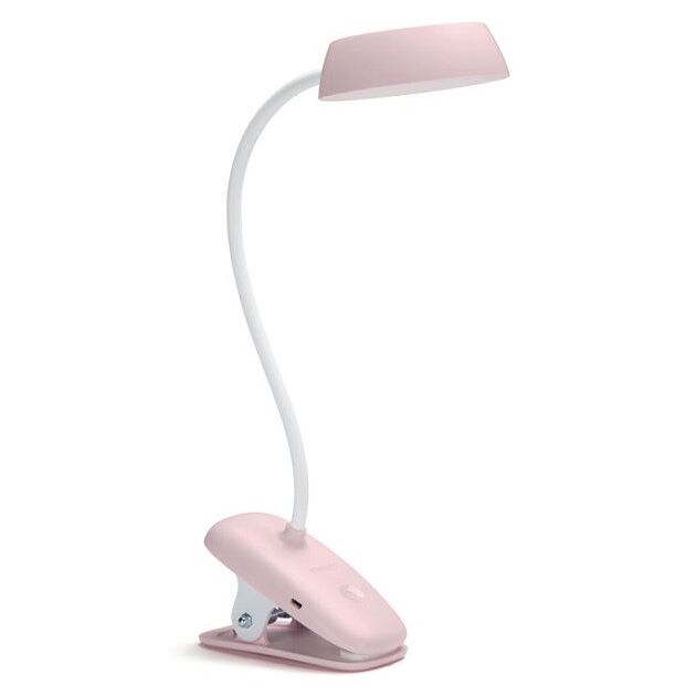 Philips Лампа настільна LED Reading Desk lamp Donutclip, рожевий, фото  | SNABZHENIE.com.ua